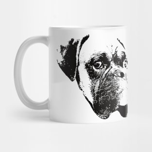 Boxer Dog Face Design - A Boxer Christmas Gift Mug